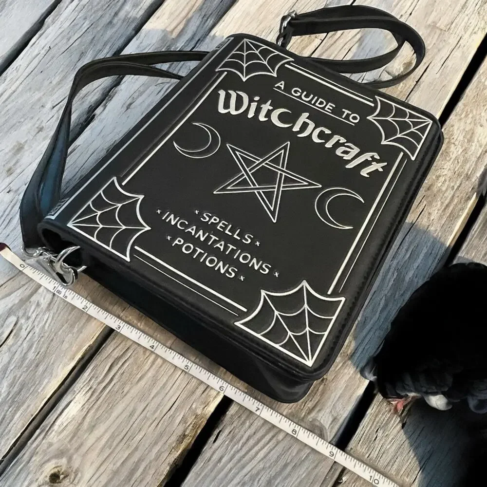 A Guide To Witchcraft Book Crossbody Bag Hot Topic Halloween Goth Spooky